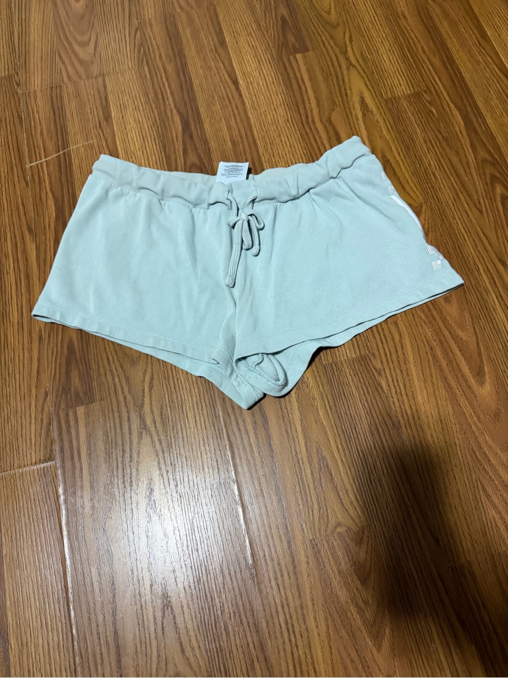 Vans Pull On Deco Logo Sage Green Sweat Shorts Size Medium. - Picture 2 of 5